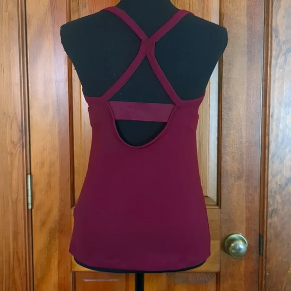 Burgundy Racerback Top By Rae Mode - Picture 3 of 7